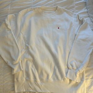 White Champion Crewneck